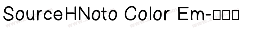 SourceHNoto Color Em字体转换